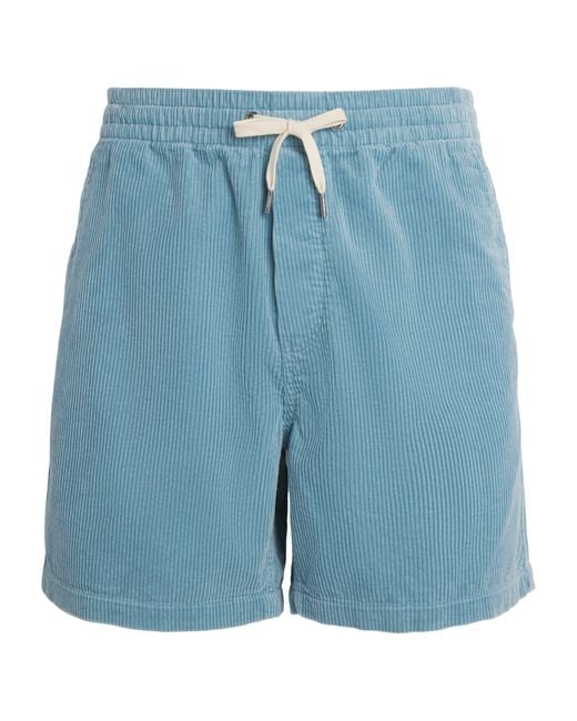 Polo Ralph Lauren Blue Cotton Corduroy Polo Prepster Shorts for men
