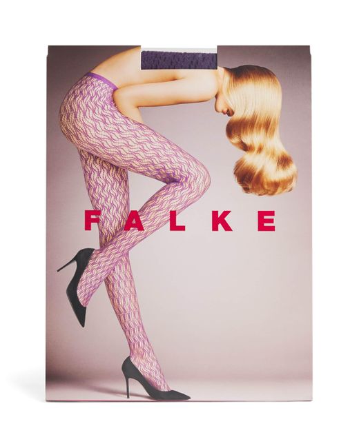 Falke Pink Fluid Fusion Net Tights