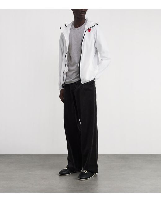 COMME DES GARÇONS PLAY Gray Cotton Mini Heart Logo T-Shirt for men