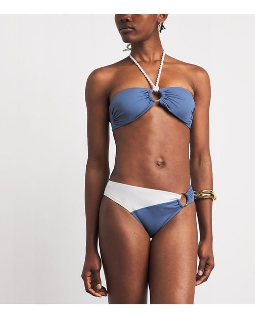 Heidi Klein Blue Cetara Bikini Top