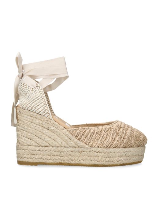 Manebí Natural La Havana Wedge Espadrilles 100