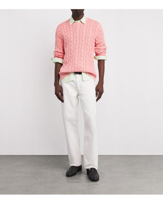 Polo Ralph Lauren White Cotton Mineral-Dyed Oxford Shirt for men