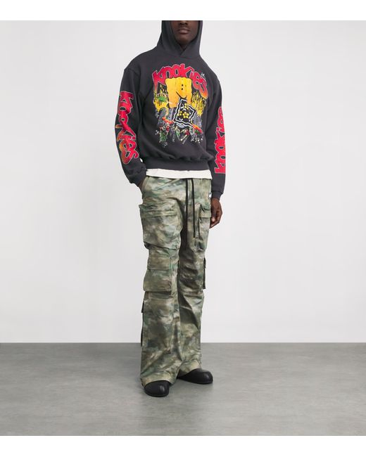 Kapital Gray Graphic Peckish Sweater for men