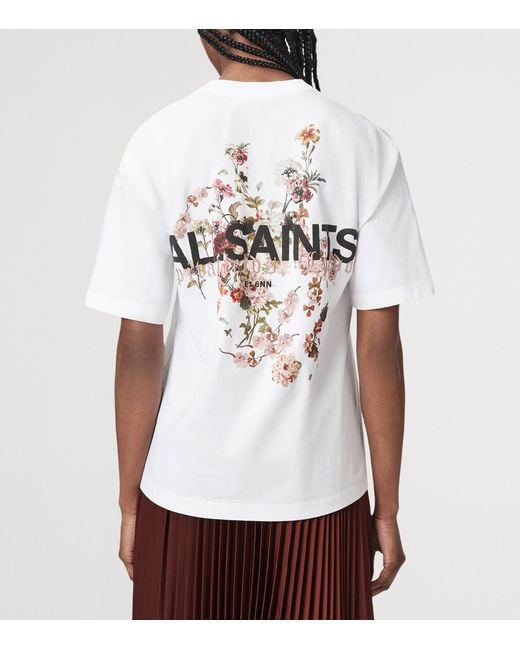 AllSaints White Valen Etta Oversized T-Shirt
