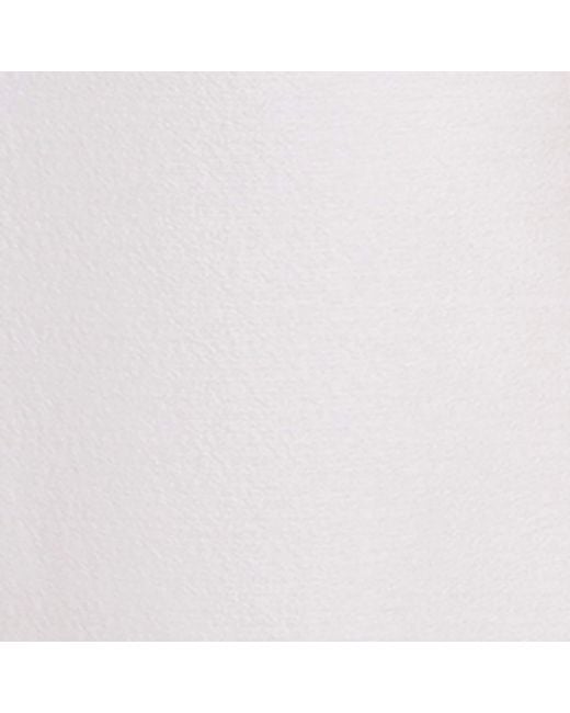 Alaïa White Wool Crepe Round Trousers