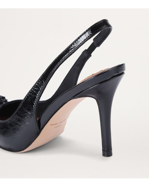 Kurt Geiger Black Patent Belgravia Slingback Pumps