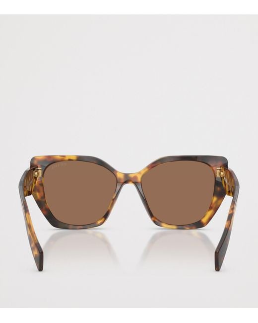 Prada Brown Tortoiseshell Pillow Sunglasses