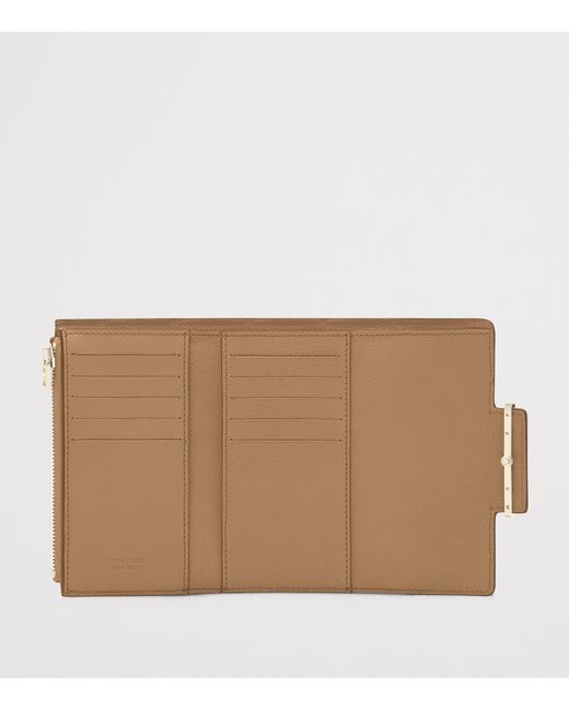 Tom Ford Brown Leather Aube Wallet