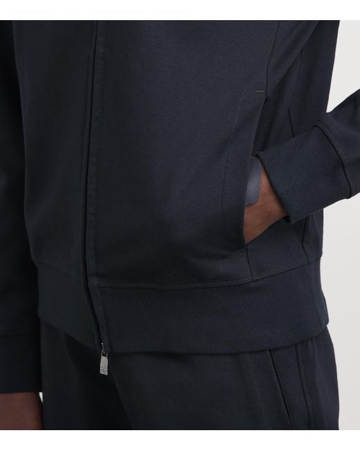Corneliani Blue Cotton-Blend Jacket for men