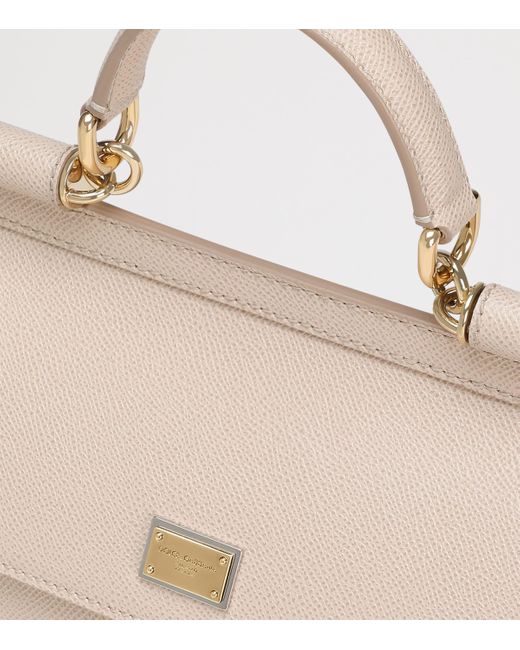 Dolce & Gabbana Natural Leather Sicily Top-Handle Bag