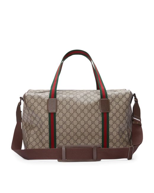 Gucci Brown Gg Supreme Duffle Bag