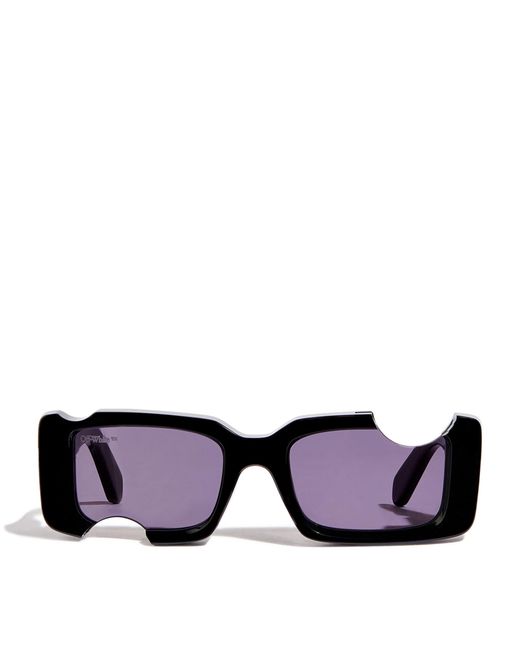 Off-White c/o Virgil Abloh Purple Cut-out Cady Sunglasses for men
