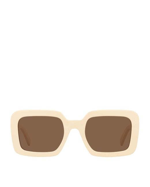 Céline Brown Oversized Square Triomphe Sunglasses