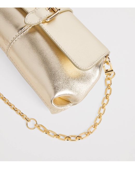 Maje Natural Tone Chain Shoulder Strap
