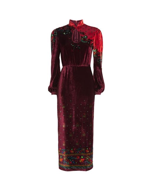 strapless open back dress Saloni Red Button Up Sleeveless Belted Linen Blend Dress – Phoenix Style main image 0