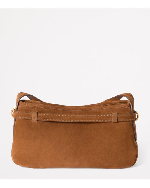 Miu Miu Brown Suede Aventure Shoulder Bag