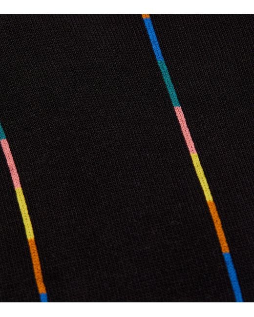Paul Smith Black Signature Stripe Socks for men