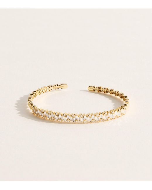Suzanne Kalan Natural And Diamond Classic Shimmer Bangle