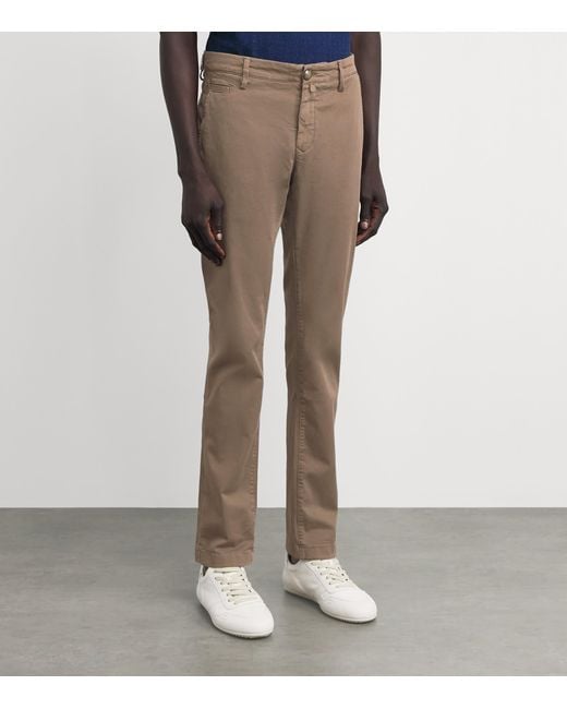 Jacob Cohen Brown Bobby Slim Chinos for men