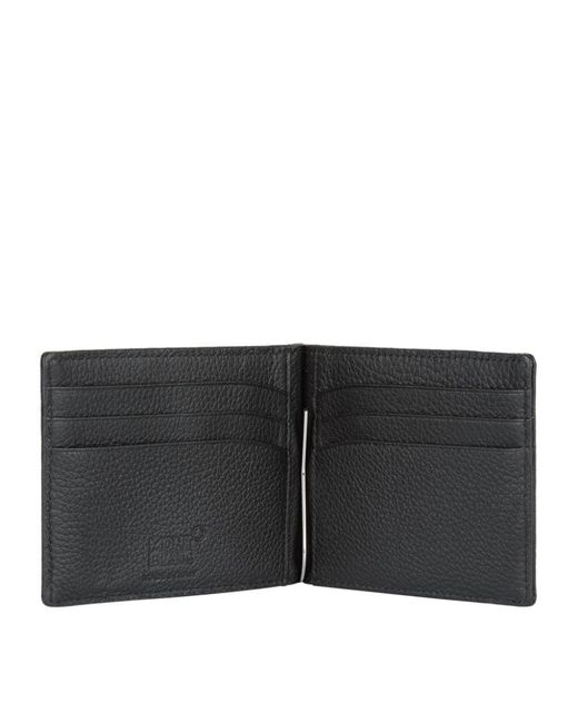 Montblanc Leather Money Clip Wallet in Black for Men - Save 1% - Lyst