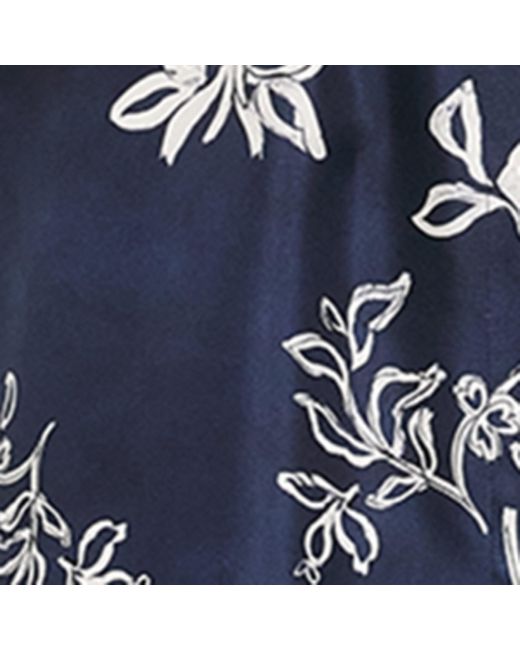Max Mara Blue Silk Kaftan Midi Dress