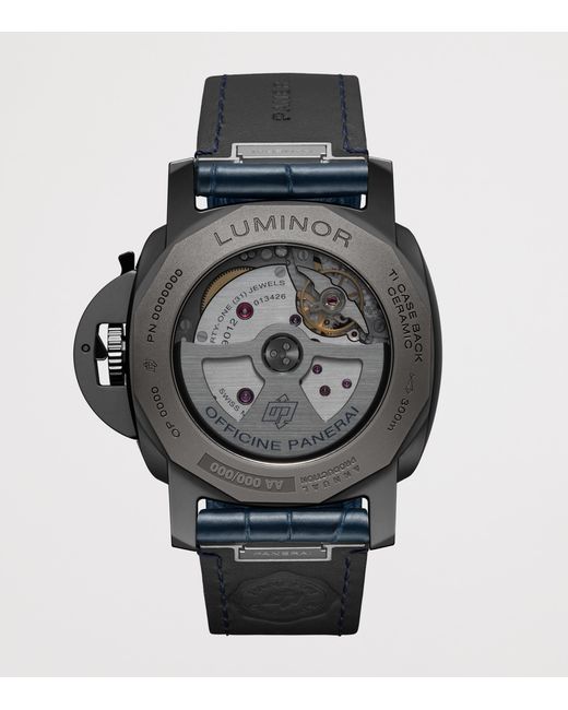 Panerai Blue Ceramic Luminor Gmt Power Reserve Watch for men