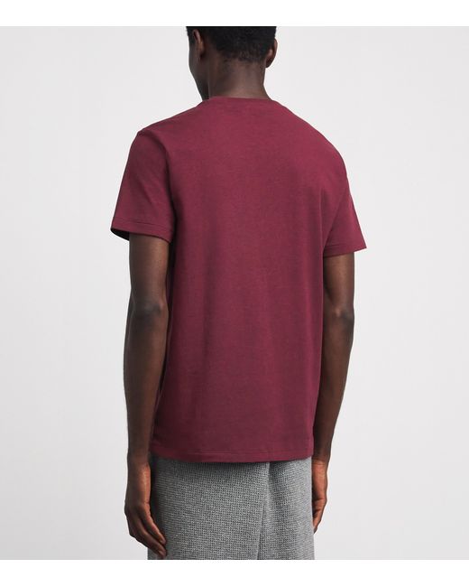 Polo Ralph Lauren Red Cotton Custom Slim-Fit T-Shirt for men