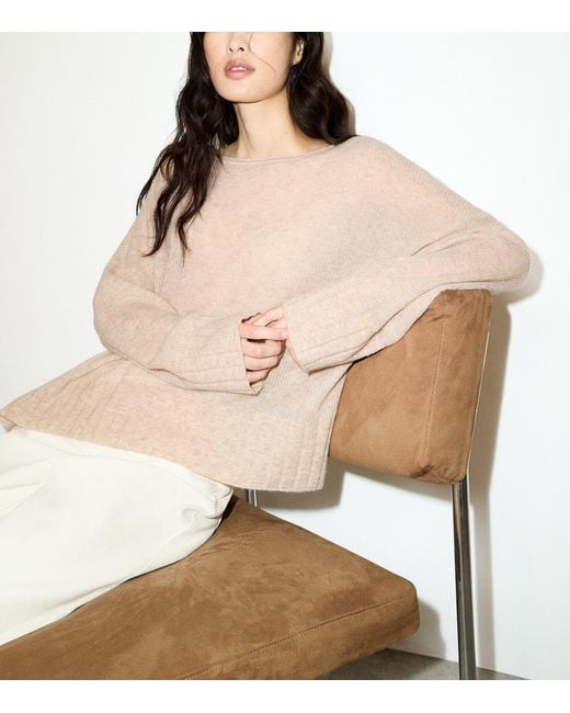 MAX&Co. Natural Linen Boat-Neck Sweater