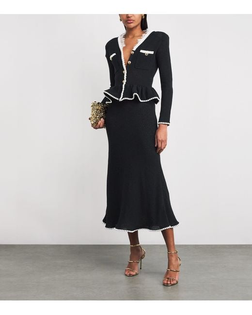 sachin and babi light blue dress Self-Portrait Guipure Lace Collared Midi-Dress main image 1