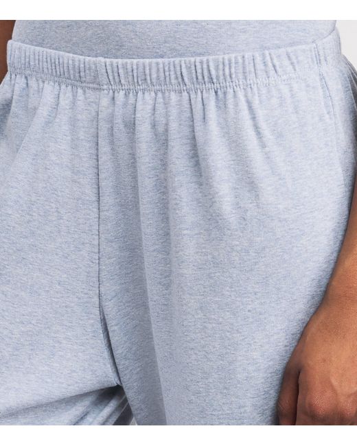 Leset Blue Cotton Nando Relaxed Sweatpants