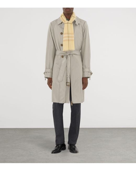 Burberry Natural Wool Wide Check Scarf