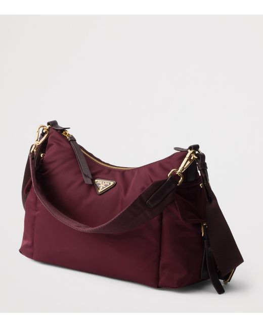 Prada Purple Large Re-Nylon Explore Shoulder Bag
