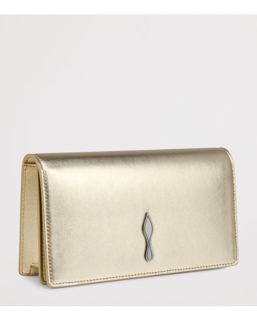 Christian Louboutin Natural Bettina Lambskin Clutch Bag