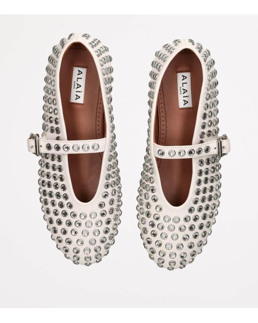 Alaïa White Ballerina Flat