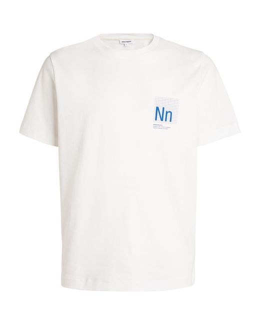 Norse Projects White Mini Grid Logo T-shirt for men