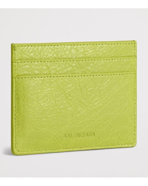 Balenciaga Green Le City Card Holder