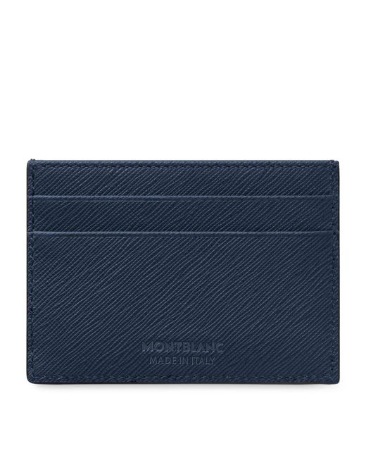Montblanc Blue Leather Sartorial Card Holder for men