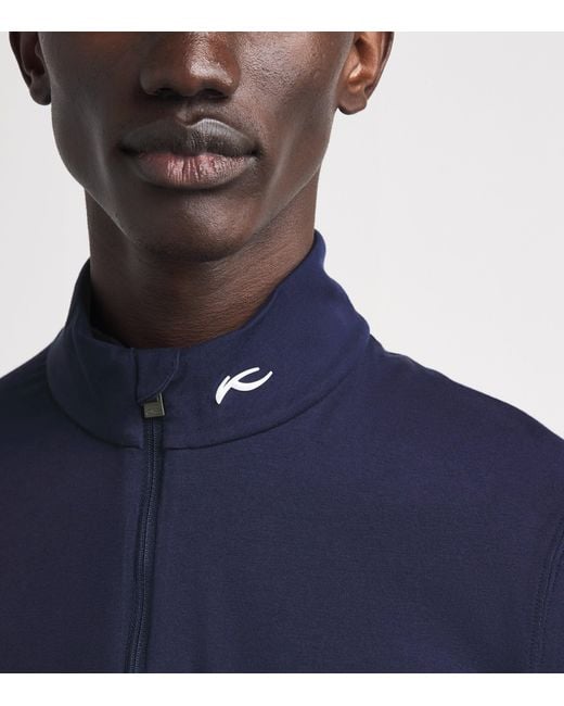 Kjus Blue Capture Midlayer Half-Zip Top for men