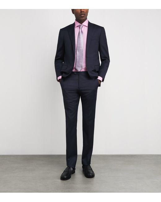 Brioni Pink Cotton Stripe Shirt for men