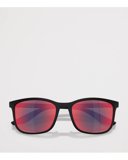 Prada Linea Rossa Purple Pra08S Rectangular Sunglasses for men