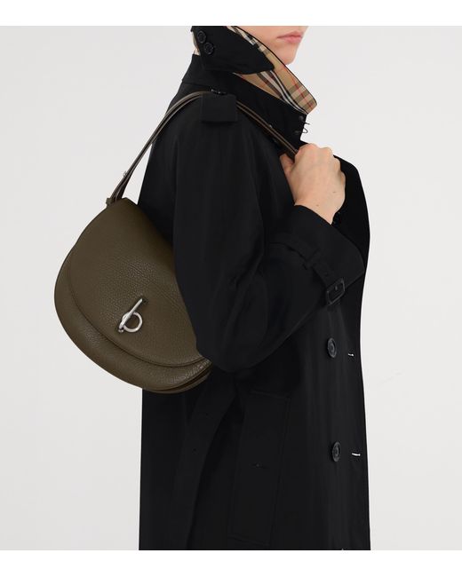 Burberry Black Double Breasted Belted Trench Coat