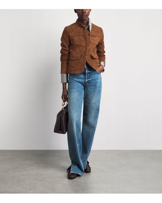 Rag & Bone Brown Suede Mercer Blazer