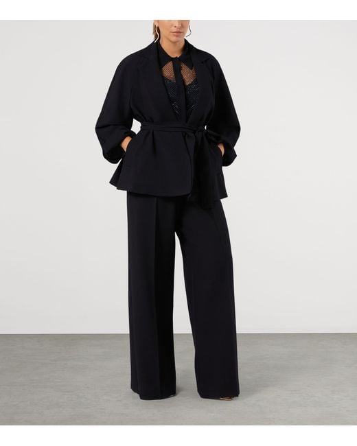 Marina Rinaldi Black Embellished Mesh Shirt