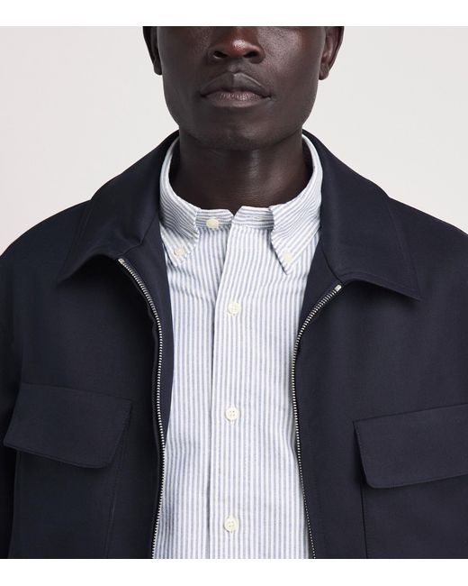 Polo Ralph Lauren Blue Cotton Stripe Shirt for men