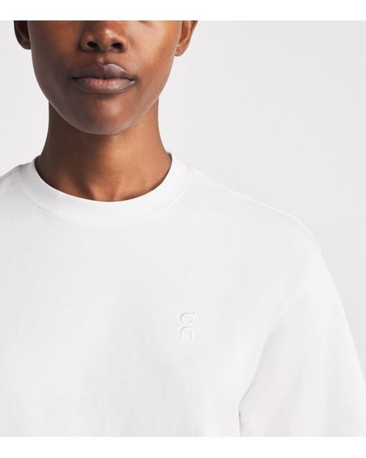 On Shoes White Cott Club Collective T-Shirt
