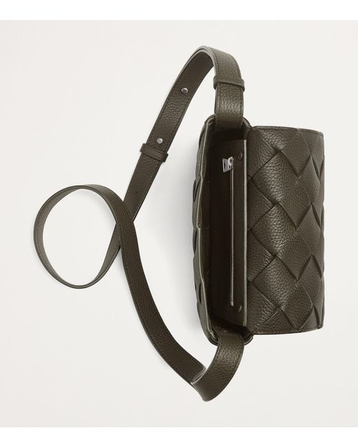 Bottega Veneta Black Small Leather Diago Cross-body Bag for men