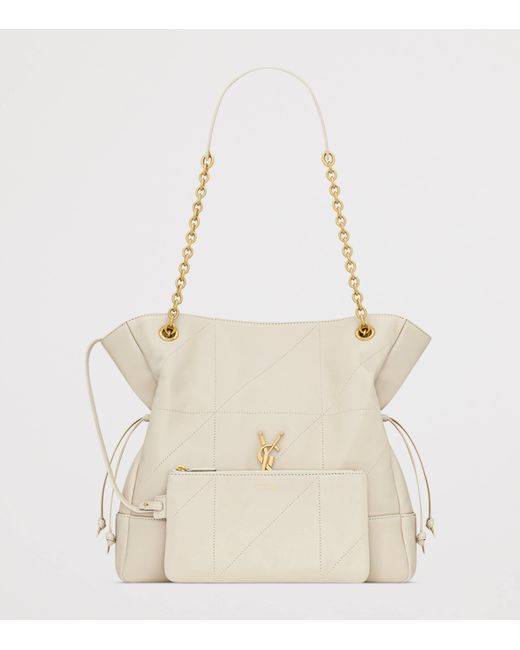 Saint Laurent Natural Small Lambskin Jamie Shoulder Bag