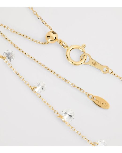 PERSÉE White And Diamond 9-Stone Danaé Necklace