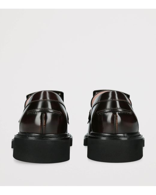 Roger Vivier Black Leather Viv' Rangers Loafers