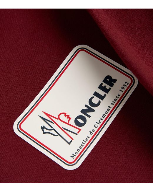 Moncler Red Logo-patch Sweatshirt for men